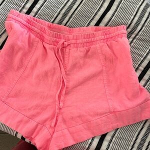 Hot pink summer shorts